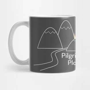 Pilgrim's Plod - White Outline Mug